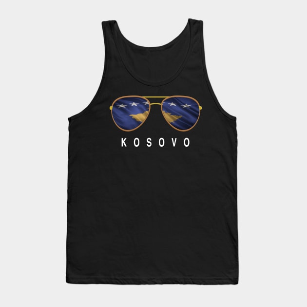 Kosovo Sunglasses, Kosovo Flag, Kosovo gift ,  Kosovar ,  Kosovan Tank Top by JayD World